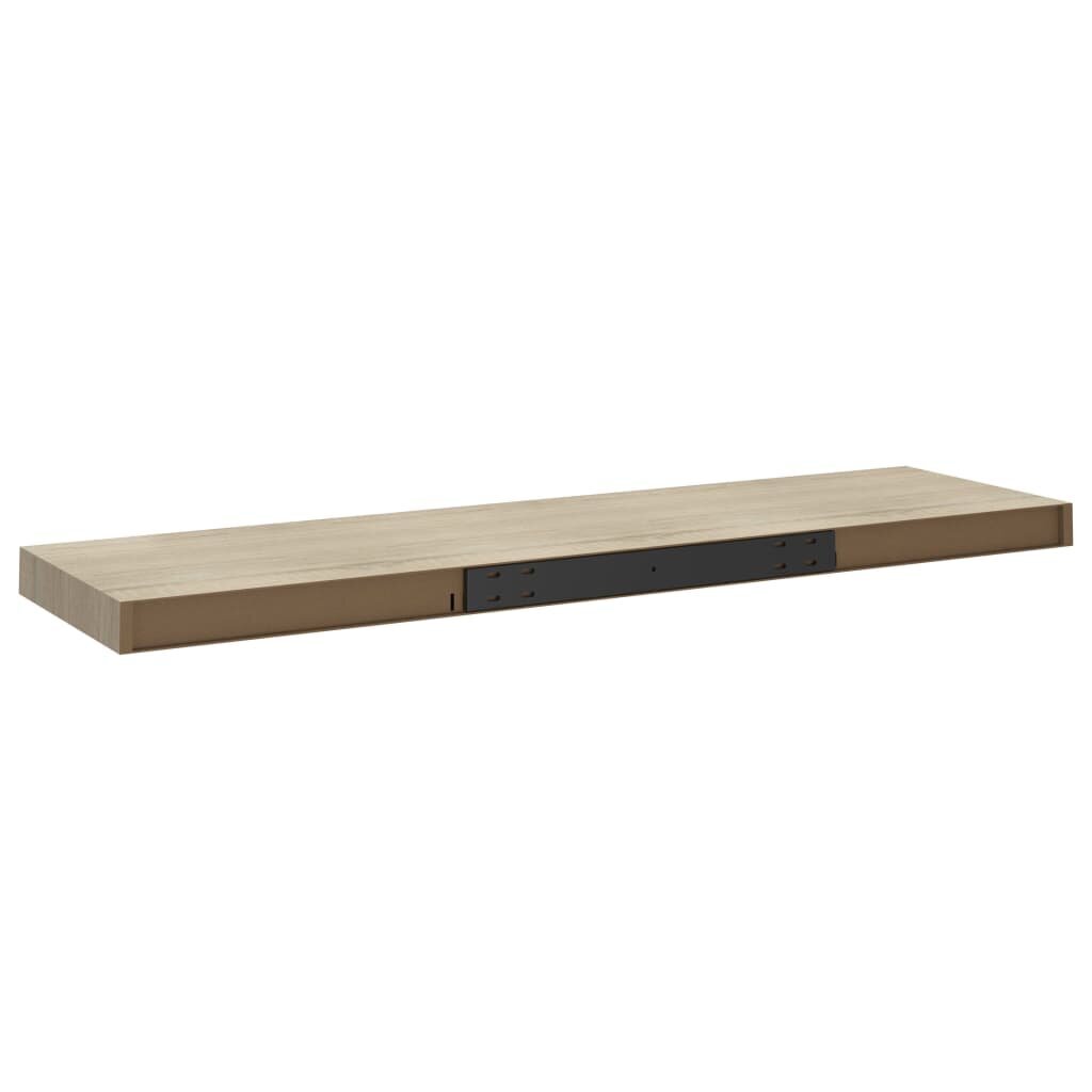 vidaXL Kelluva seinähylly tammi 90x23,5x3,8 cm MDF hinta ja tiedot | Hyllyt | hobbyhall.fi