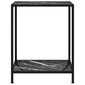 vidaXL Konsolipöytä musta 60x35x75 cm karkaistu lasi hinta ja tiedot | Sivupöydät | hobbyhall.fi