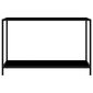 vidaXL Konsolipöytä musta 120x35x75 cm karkaistu lasi hinta ja tiedot | Sivupöydät | hobbyhall.fi