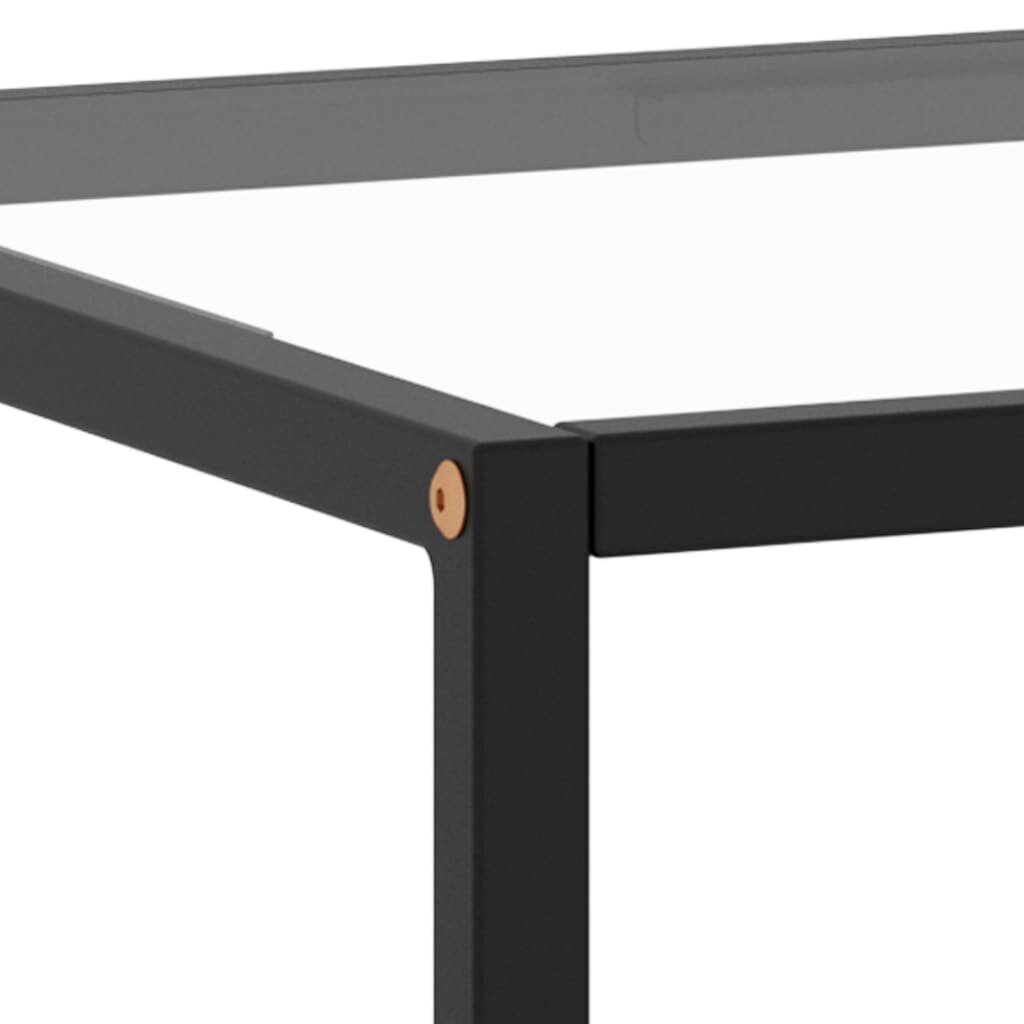 vidaXL Sohvapöytä musta karkaistu lasi 100x50x35 cm hinta ja tiedot | Sohvapöydät | hobbyhall.fi