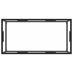 vidaXL Sohvapöytä musta karkaistu lasi 100x50x35 cm hinta ja tiedot | Sohvapöydät | hobbyhall.fi