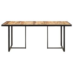 vidaXL Ruokapöytä 160 cm karkea mangopuu hinta ja tiedot | Ruokapöydät | hobbyhall.fi