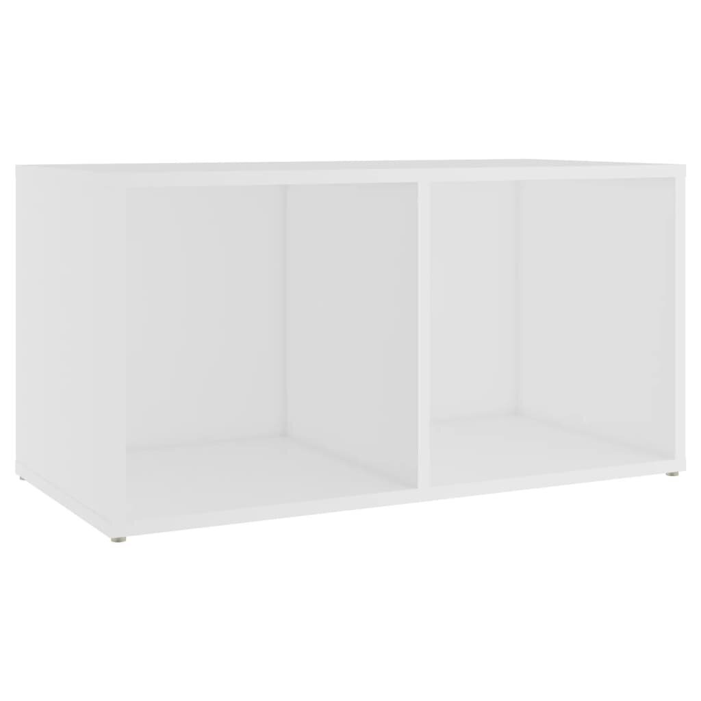 vidaXL TV-taso valkoinen 72x35x36,5 cm lastulevy hinta ja tiedot | TV-tasot | hobbyhall.fi