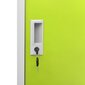 vidaXL Pukukaappi vaaleanharmaa ja vihreä 90x45x92,5 cm teräs hinta ja tiedot | Kaapit | hobbyhall.fi