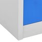 vidaXL Pukukaappi vaaleanharmaa ja sininen 90x45x92,5 cm teräs hinta ja tiedot | Kaapit | hobbyhall.fi