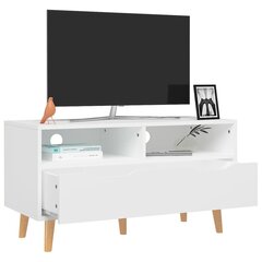 vidaXL TV-taso valkoinen 90x40x48,5 cm tekninen puu hinta ja tiedot | TV-tasot | hobbyhall.fi