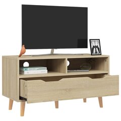 vidaXL TV-taso Sonoma-tammi 90x40x48,5 cm tekninen puu hinta ja tiedot | TV-tasot | hobbyhall.fi