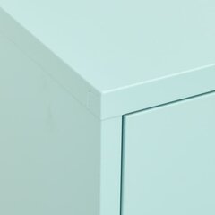 vidaXL Varastokaappi minttu 80x35x101,5 cm teräs hinta ja tiedot | Olohuoneen kaapit ja lipastot | hobbyhall.fi