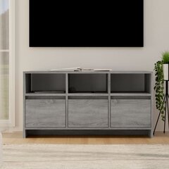 vidaXL TV-taso harmaa Sonoma 102x37,5x52,5 cm lastulevy hinta ja tiedot | TV-tasot | hobbyhall.fi