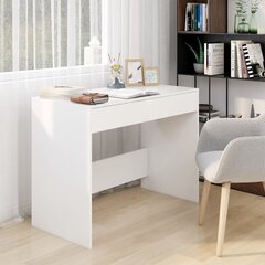 vidaXL Työpöytä valkoinen 101x50x76,5 cm lastulevy hinta ja tiedot | Tietokonepöydät ja työpöydät | hobbyhall.fi