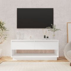 vidaXL TV-taso valkoinen 102x41x44 cm lastulevy hinta ja tiedot | TV-tasot | hobbyhall.fi