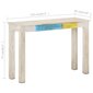 vidaXL Konsolipöytä valkoinen 115x35x77 cm karkea mangopuu hinta ja tiedot | Sivupöydät | hobbyhall.fi