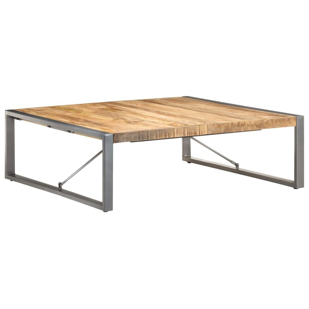 vidaXL Sohvapöytä 120x120x40 cm karkea mangopuu hinta ja tiedot | Sohvapöydät | hobbyhall.fi
