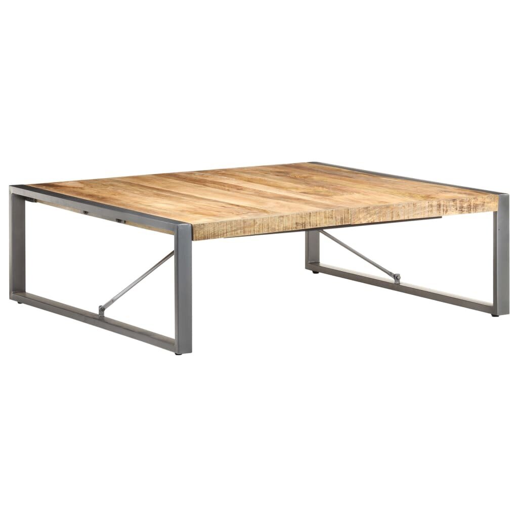 vidaXL Sohvapöytä 120x120x40 cm karkea mangopuu hinta ja tiedot | Sohvapöydät | hobbyhall.fi
