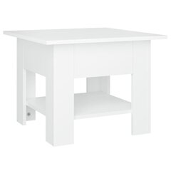 vidaXL Sohvapöytä valkoinen 55x55x42 cm lastulevy hinta ja tiedot | Sohvapöydät | hobbyhall.fi