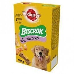 Pedigree Multi biscrok koirille viljalla ja lihalla, 0,5 kg x 12 hinta ja tiedot | Koiran herkut | hobbyhall.fi