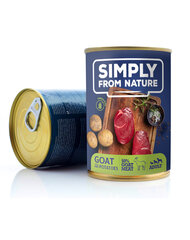 Simply from nature vuohenlihalla ja perunoilla, 6x400 g hinta ja tiedot | Simply From Nature Lemmikit | hobbyhall.fi