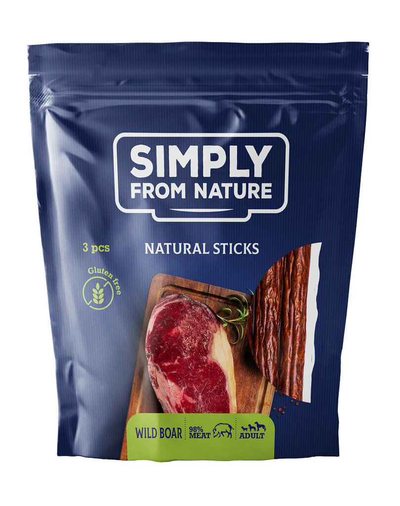 Simply from nature villisian kanssa, 3x7 kpl hinta ja tiedot | Koiran herkut | hobbyhall.fi