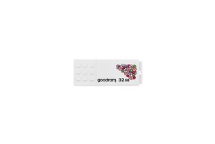 GOODRAM UME2 Pendrive - 32GB USB 2.0 Spring valkoinen hinta ja tiedot | Goodram Kovalevyt ja muistitikut | hobbyhall.fi