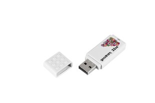 GOODRAM UME2 Pendrive - 32GB USB 2.0 Spring valkoinen hinta ja tiedot | Goodram Kovalevyt ja muistitikut | hobbyhall.fi