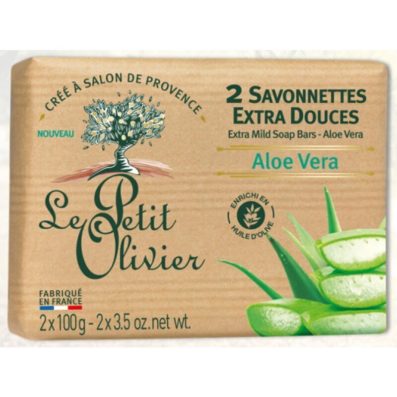 Le Petit Olivier Aloe Vera Extra Mild Soap palasaippua 200 g hinta ja tiedot | Saippuat | hobbyhall.fi