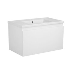 Kylpyhuonekaappi Lapeyre Tiroir 80 pesualtaalla Lima Blanc 80, valkoinen hinta ja tiedot | Kylpyhuonekaapit | hobbyhall.fi