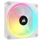 CORSAIR QX RGB -sarja, iCUE LINK QX120 RGB WHITE, 120 mm:n magneettikupu RGB-tuuletin, laajennussarja hinta ja tiedot | Tietokoneen tuulettimet | hobbyhall.fi