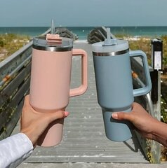 Freshy Cup Traveler termos Pastelli pinkki 1,2 l vesikuppi, vesikannu, termospullo hinta ja tiedot | Termoskannut ja termosmukit | hobbyhall.fi