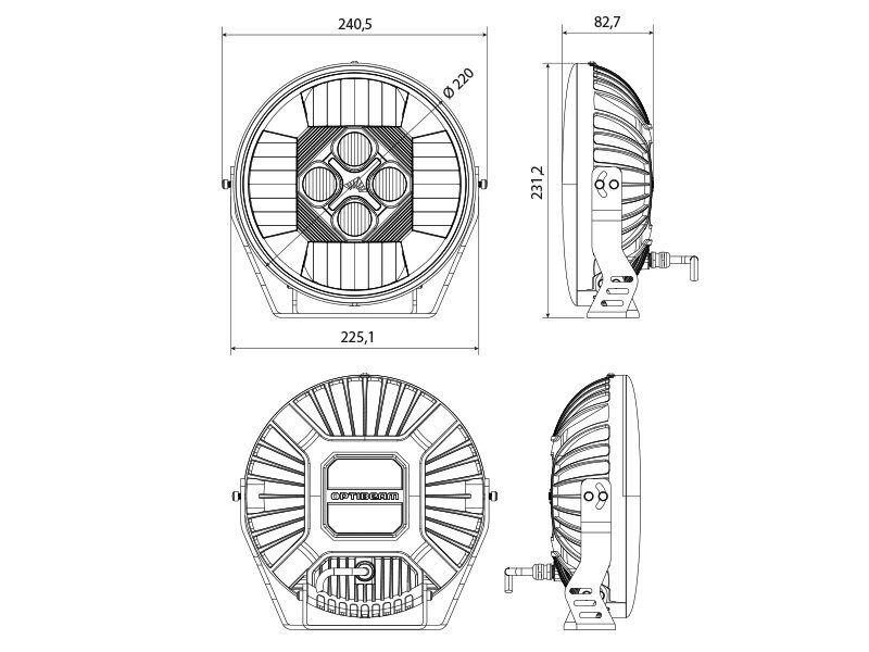 LED-ajovalo OPTIBEAM Nin9 14000lm, R148/149, R10 hinta ja tiedot | Ajovalot | hobbyhall.fi