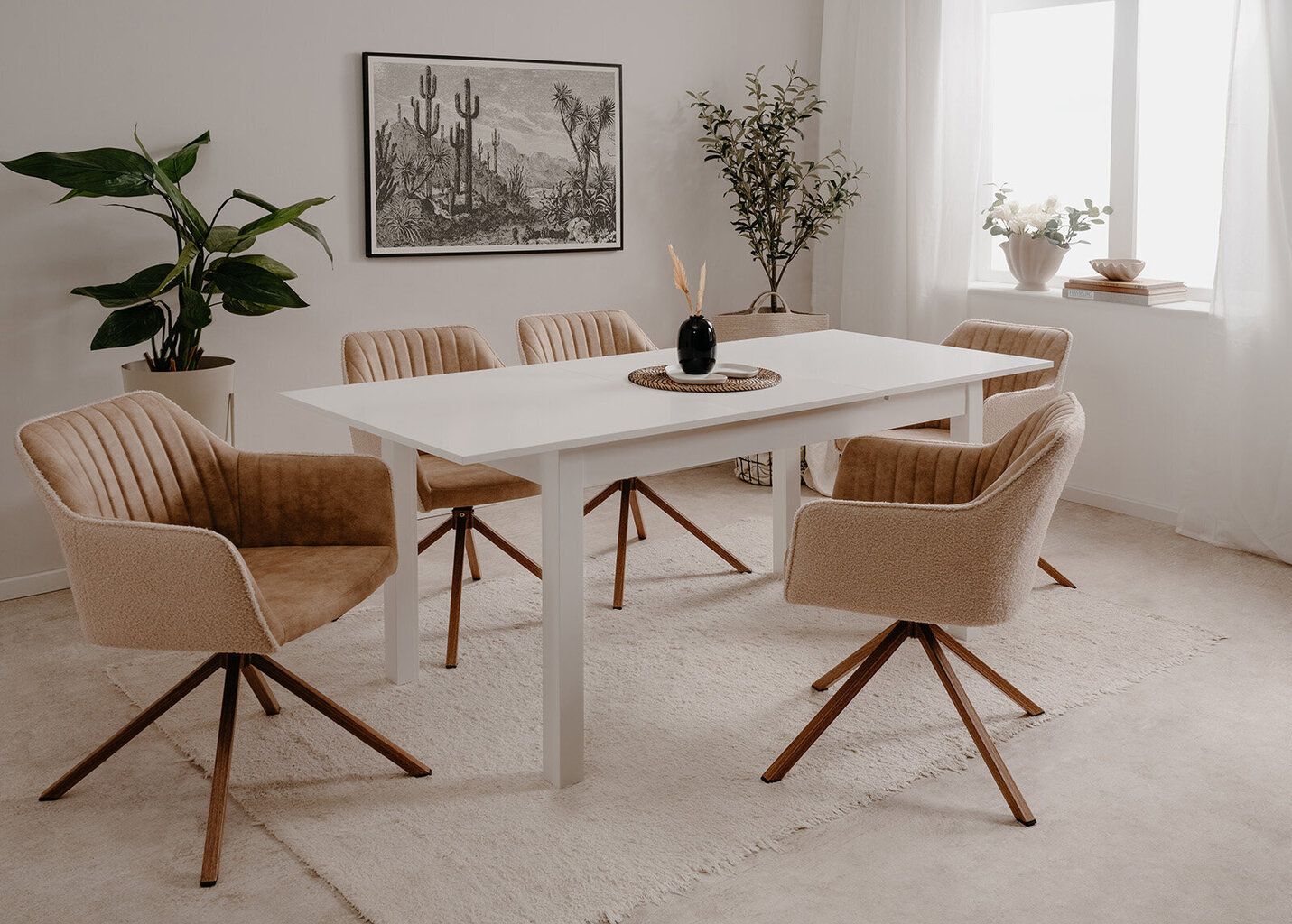 Ruokapöydän tuoli Aatrium Ray, beige hinta ja tiedot | Ruokapöydän tuolit | hobbyhall.fi