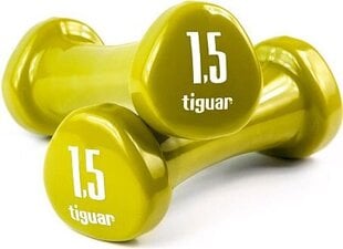 Vinyylikäsipainot Tiguar 2 x 1,5 kg hinta ja tiedot | Käsipainot, kahvakuulat ja voimaharjoittelu | hobbyhall.fi