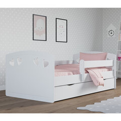 Selsey Derata, Lasten sänky patjalla, 80x140 cm, valkoinen hinta ja tiedot | Lastensängyt | hobbyhall.fi