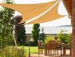 Aurinkopurje Hobbygarden, 3x3x3 m, beige hinta ja tiedot | Aurinkovarjot ja markiisit | hobbyhall.fi