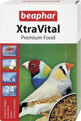 Ruokaa eksoottisille linnuille Beaphar Xtra Vital, 500 g hinta ja tiedot | Lintujen ruokinta | hobbyhall.fi