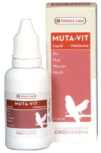 Vitamiinit Versele-Laga Muta-Vit Liquid, 30 ml hinta ja tiedot | Lintujen ruokinta | hobbyhall.fi