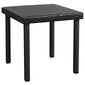 vidaXL Aurinkotuolit 2 kpl ja pieni pöytä polyrottinki musta hinta ja tiedot | Aurinkotuolit | hobbyhall.fi