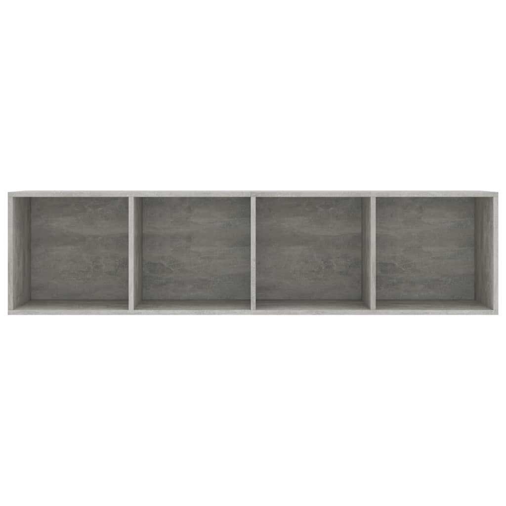 vidaXL Kirjahylly/TV-taso betoninharmaa 143x30x36 cm hinta ja tiedot | Hyllyt | hobbyhall.fi