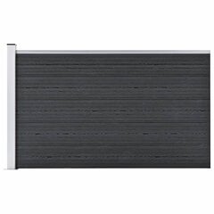 vidaXL Puutarha-aita WPC 175x105 cm harmaa hinta ja tiedot | Aidat ja tarvikkeet | hobbyhall.fi