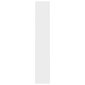vidaXL 4-tasoinen kirjahylly valkoinen 60x24x142 cm lastulevy hinta ja tiedot | Hyllyt | hobbyhall.fi