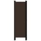 vidaXL 4-paneelinen tilanjakaja ruskea 200x180 cm hinta ja tiedot | Sermit ja tilanjakajat | hobbyhall.fi