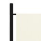 vidaXL 5-paneelinen tilanjakaja kermanvalkoinen 250x180 cm hinta ja tiedot | Sermit ja tilanjakajat | hobbyhall.fi