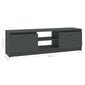 vidaXL TV-taso harmaa 120x30x35,5 cm lastulevy hinta ja tiedot | TV-tasot | hobbyhall.fi