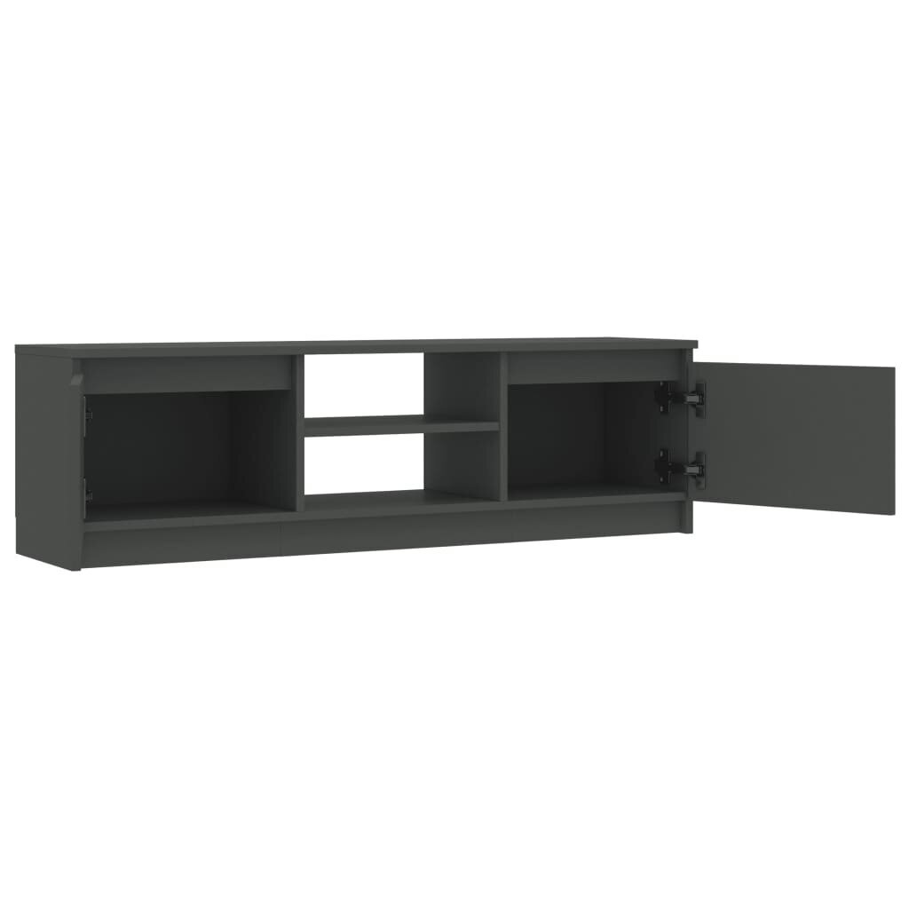 vidaXL TV-taso harmaa 120x30x35,5 cm lastulevy hinta ja tiedot | TV-tasot | hobbyhall.fi