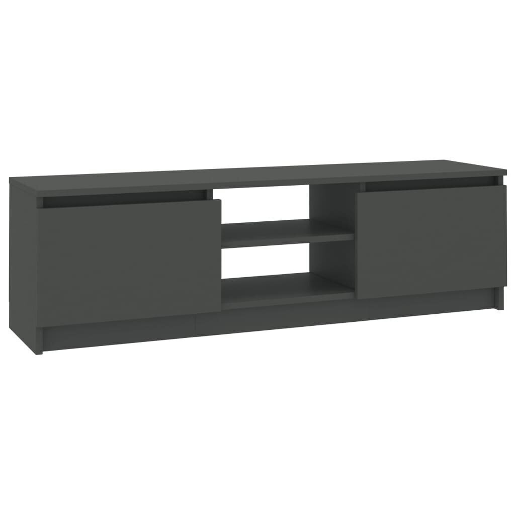 vidaXL TV-taso harmaa 120x30x35,5 cm lastulevy hinta ja tiedot | TV-tasot | hobbyhall.fi