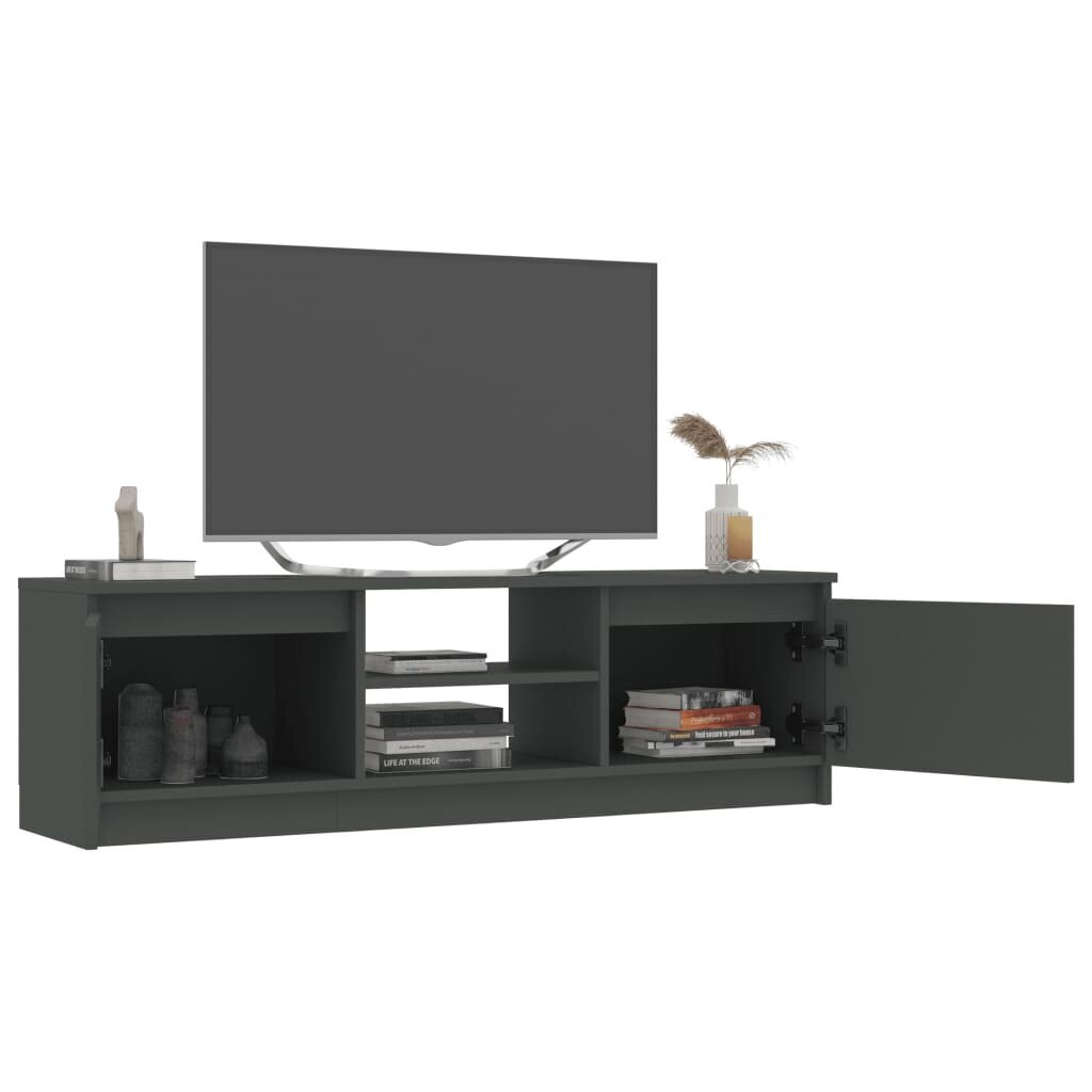 vidaXL TV-taso harmaa 120x30x35,5 cm lastulevy hinta ja tiedot | TV-tasot | hobbyhall.fi