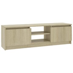 vidaXL TV-taso Sonoma-tammi 120x30x35,5 cm lastulevy hinta ja tiedot | TV-tasot | hobbyhall.fi