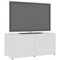 vidaXL TV-taso valkoinen 80x34x36 cm lastulevy hinta ja tiedot | TV-tasot | hobbyhall.fi