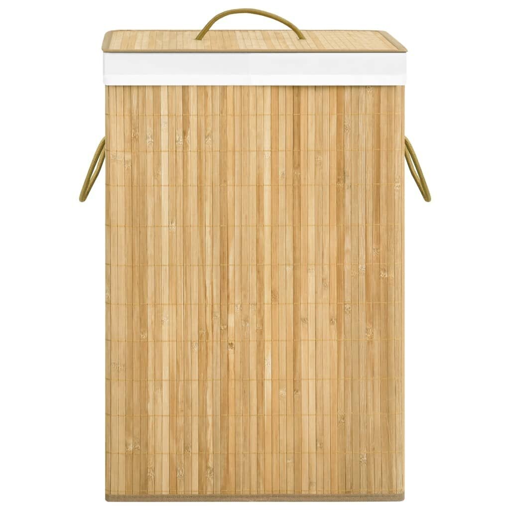 vidaXL Bambu pyykkikori 2 osiota 72 l hinta ja tiedot | Kylpyhuoneen sisustus | hobbyhall.fi