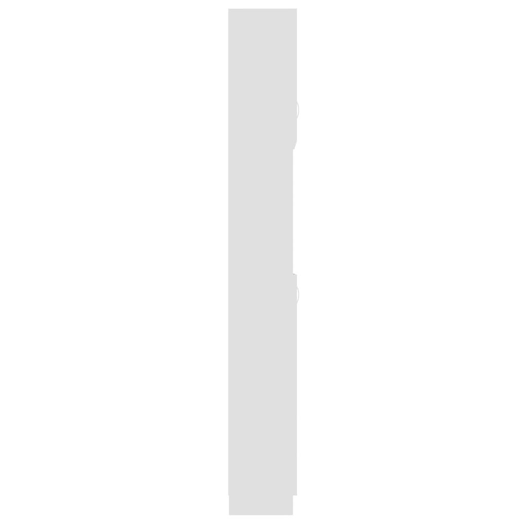 vidaXL Kylpyhuonekaappi valkoinen 32x25,5x190 cm lastulevy hinta ja tiedot | Kylpyhuonekaapit | hobbyhall.fi