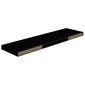 vidaXL Kelluvat seinähyllyt 2kpl korkeakiilto musta 90x23,5x3,8 cm MDF hinta ja tiedot | Hyllyt | hobbyhall.fi